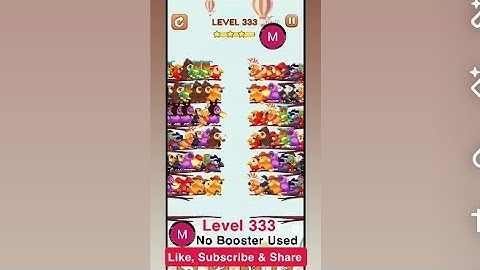 #bird #sort 2 #color #puzzle #level 333 #birdsort #colour #gaming #viral #trending #shorts #solution