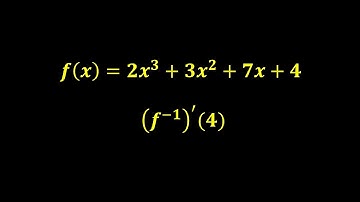 Derivative of Inverse Functions - 2x^3+3x^2+7x+4