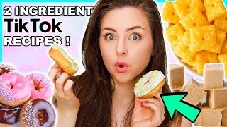 Testing Viral 2 Ingredient Tiktok Recipes From Tiktok