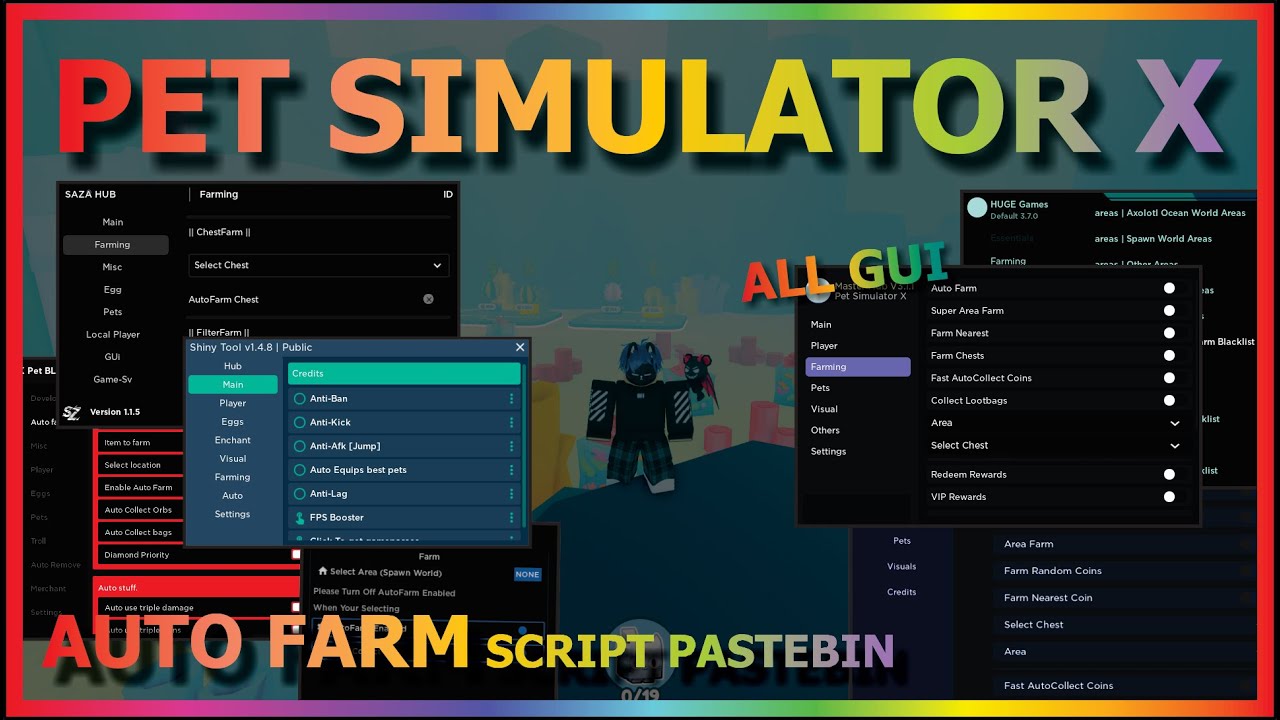 NEW ] Pet Simulator X Script GUI 2022, Many OP Features