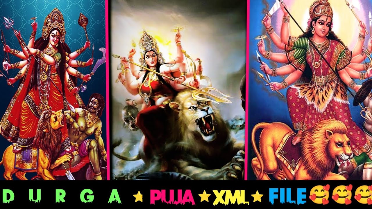 Durga Puja XML file !! DURGA thakur XML file download links !! trading video alight motion XML file