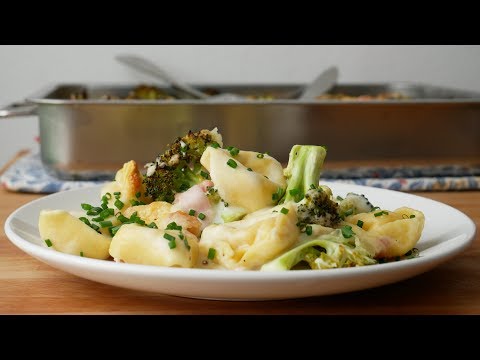 Tortellini Casserole with Broccoli & Ham || [ENG SUBS]