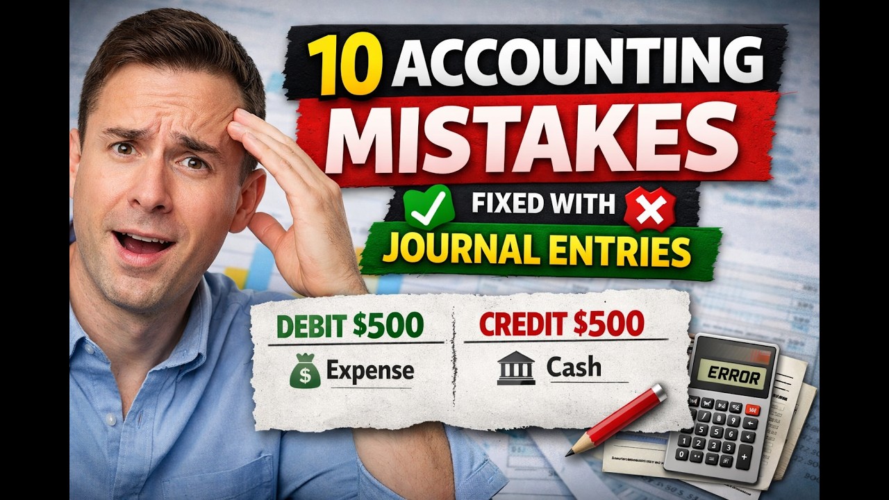 The 10 Most Common Accounting Errors And How to Fix Them - YouTube
