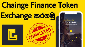 How To Withdraw And Exchange CHNG Tokens | Chainge Finance Airdrop | Emoney Sinhala