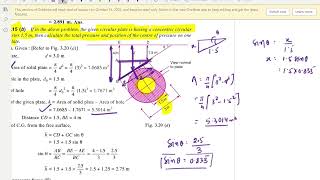 Fluid Mechanics Chapter 3 | Hydrostatic Forces | Example 3.15 (b) Solution