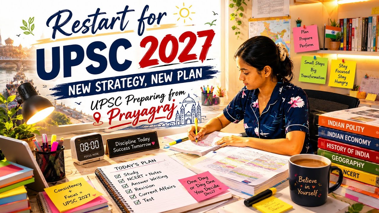*RESTART for UPSC 2027 New strategy New plan !! Daily Grind 🔥 #vlog # ...