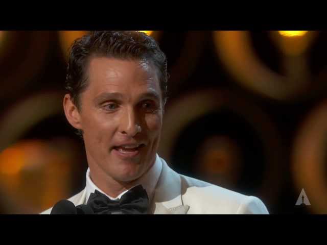 Matthew McConaughey winning Best Actor | 86th Oscars (2014) class=