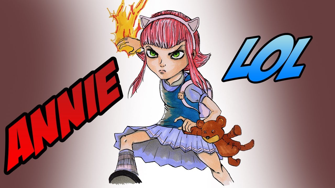 Dibujando/ Drawing Annie (League of Legends)