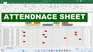 Fully Automated 🔥 Attendance Sheet | Attendance Sheet in Excel | MS Excel