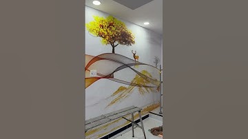 Mẫu tranh hiện đại trang trí phòng khách #tranhdantuongvailua3d #tranh3d