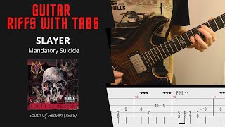Download lagu Slayer - Mandatory Suicide - Guitar riffs with tabs / cover / lesson