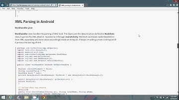 XML parsing in Android tutorial –
