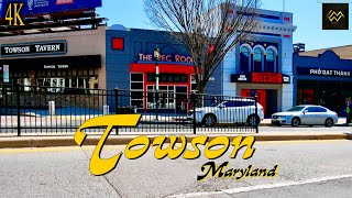 Towson Maryland Walking Tour [4K]