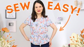 Lets sew a QUICK and EASY summer top! Sew Easy!