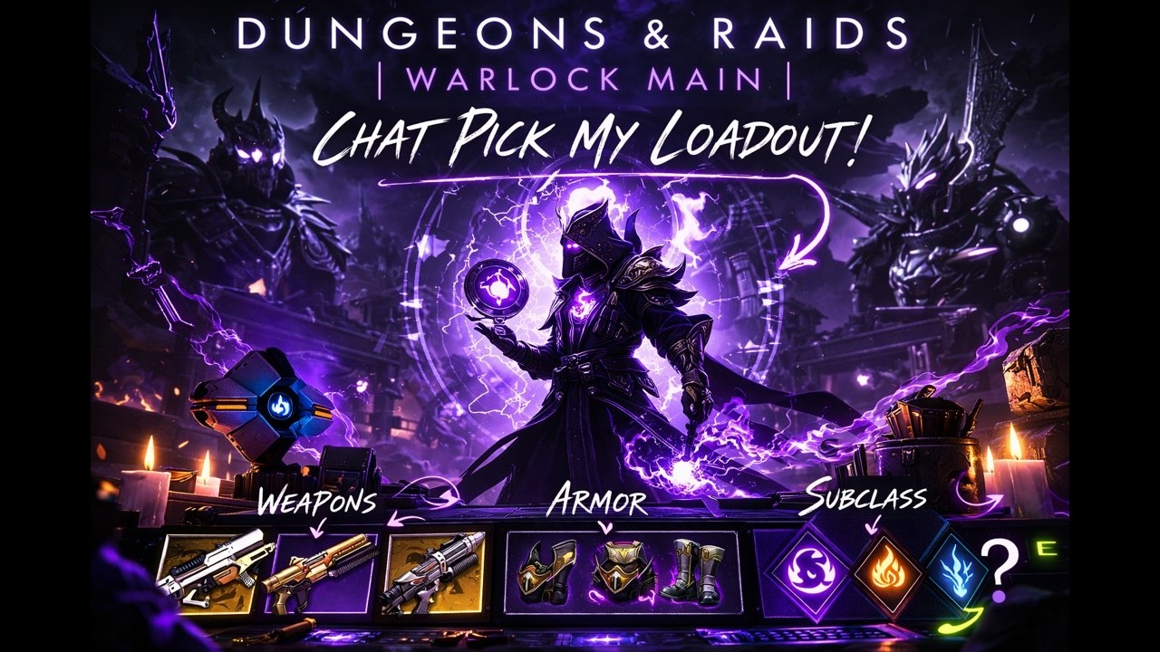 Dungeons & Raids | Warlock Main | Chat Pick My Loadout!