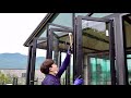 Korean Glass Folding Door Factory Mass Production Process