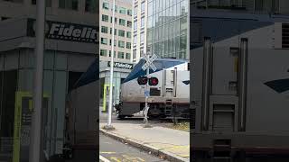 Amtrak Train Runs Through Construction Site and Knocks Over Traffic Cone — Cambridge, MA