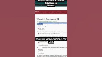 NPTEL Fundamentals of Artificial Intelligence Week 1 Assignment Answers | NOC25‑GE55 | July–Dec 2025