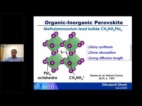 Perovskite materials for solar cells  atomic scale insights from ab initio modelling