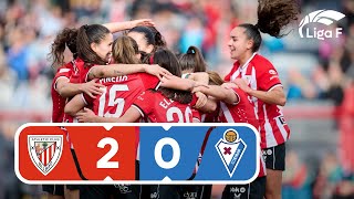 Resumen del Athletic Club vs SD Eibar | Jornada 13 | Liga F