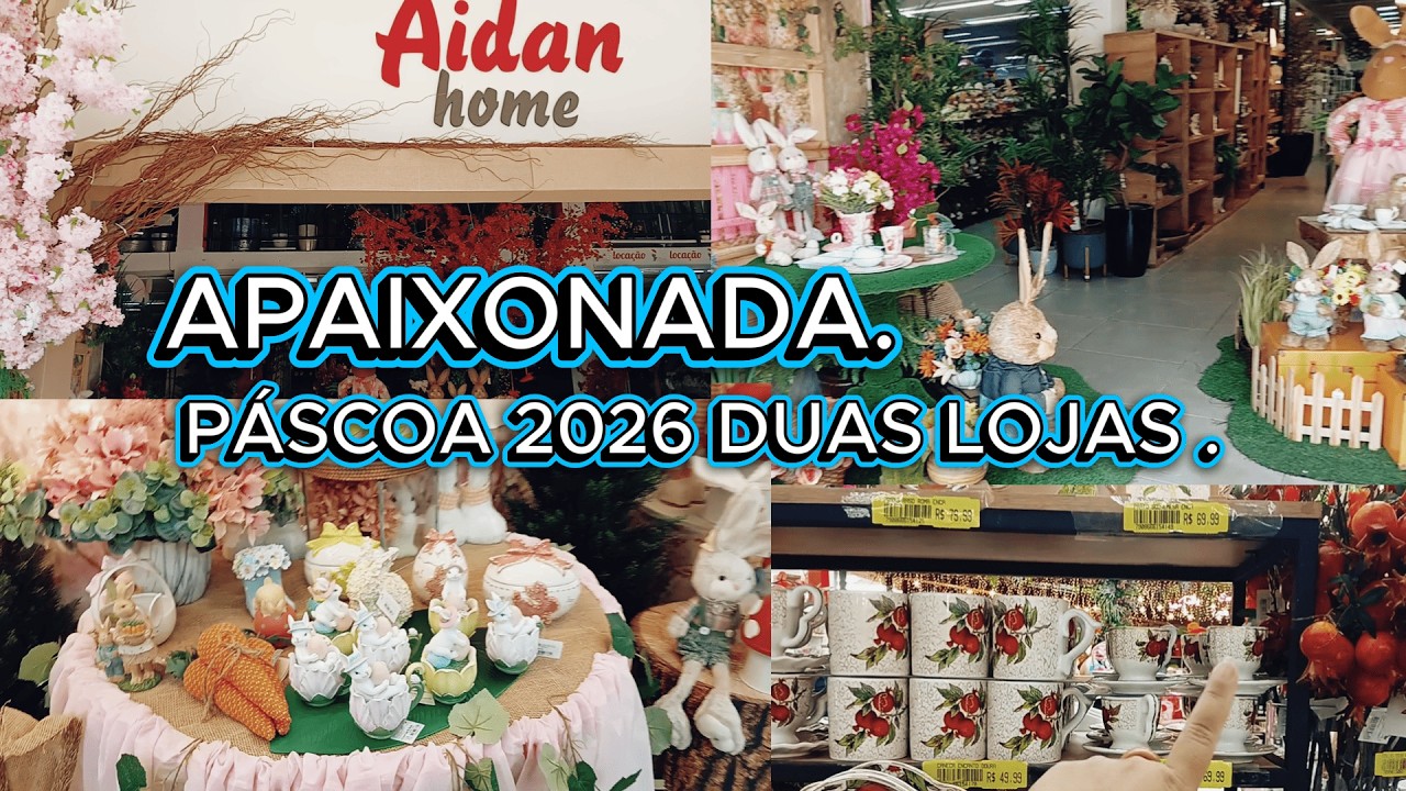 PÁSCOA 2026 DUAS LOJAS,APAIXONADA NAS DECORAÇOES.