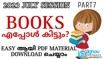 IGNOU MATERIAL || 2023 JULY SESSION || PART7 @IGNOUalerts