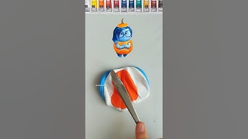 When I Mixing Color (Sadness) Halloween #colormixing #satisfying #insideout2 #mixedcolors #asmrart