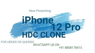 iPhone 12 PRO infinity display clone |HDC CLONE}MASTER COPY|AAA 1ST COPY| RS 16,000