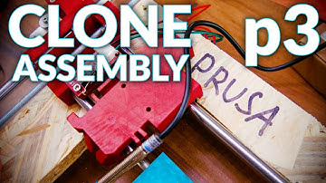 Prusa i3 MK2 3D printer clone live assembly: p3, X & Y Motion