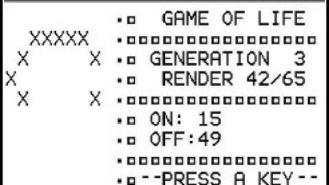 DIY Game Of Life on a calculator