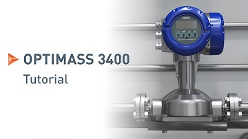 OPTIMASS 3400: Installation, Inbetriebnahme und Verifikation | KROHNE Tutorials
