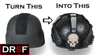 PASGT to HIGH-CUT HELMET (FAST) Completed DIY MOD Resimi