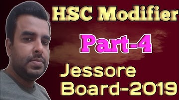 Hsc modifier english class||(part-1)|| Jessore Board (2019) || নিশ্চিত A+