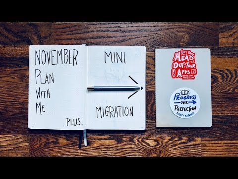 Upgraded Rapid Logging in a Bullet Journal + How to Do a Mini-Migration [November Plan with Me]