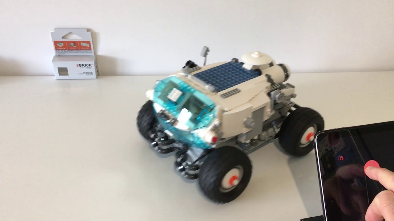 MOC LEGO space rover motorized with sbrick - YouTube