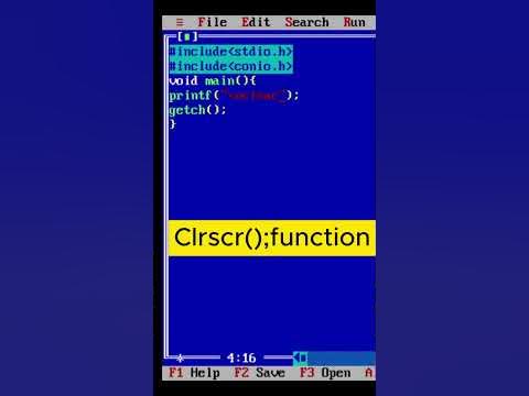 use of clrscr(); function | C Programming Tutorial #viralvideo #shorts ...