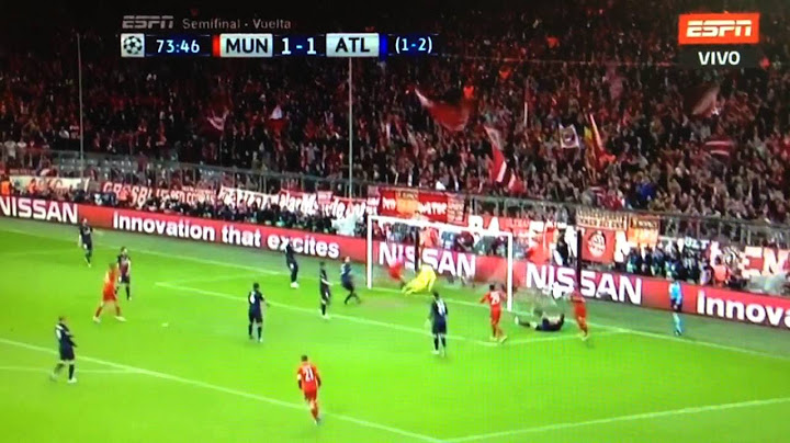 Bayer Múnich 2 - atlético de Madrid 1
