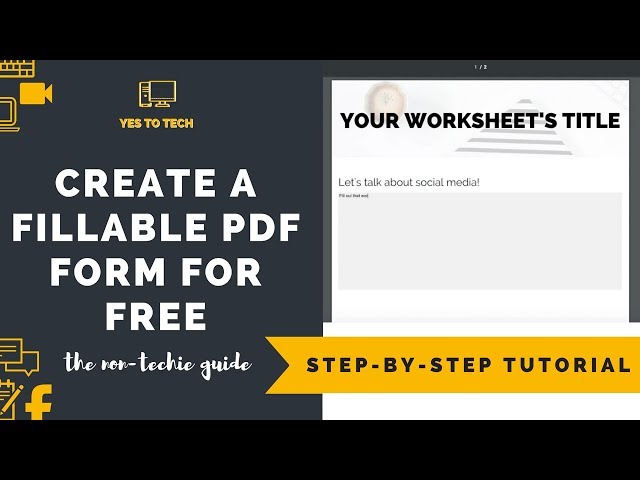 how to create a fillable pdf form for free yes to tech stand out