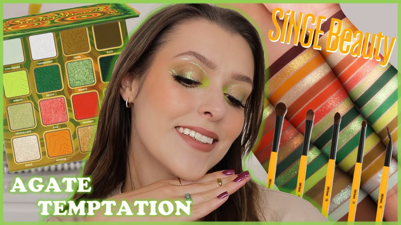 SINGE Beauty AGATE TEMPTATION 💚 | Makeup with Meg