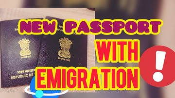 how to inform immigration about new passport/ #indianpassport #passport #passportnews