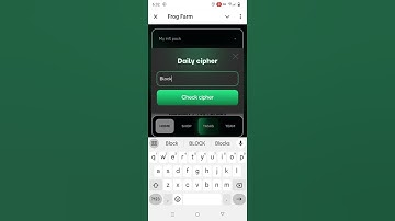Frog Farm daily Cipher code today 21 & 22 October 2024 #frogfarm