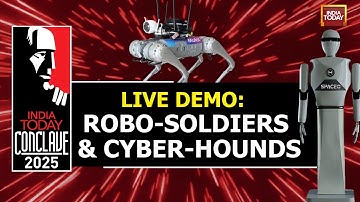Live Demo: Robo-Soldiers & Cyber-Hounds | Spaceo Humanoid and Guardeo Robo Dogs by Muks Robotics