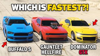 Gta 5 Online - Gauntlet Hellfire Vs Buffalo S Vs Dominator Gtx Which Is Fastest?