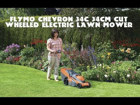 Review for Flymo Chevron 34C 34cm Cut Wheeled Electric Lawn Mower