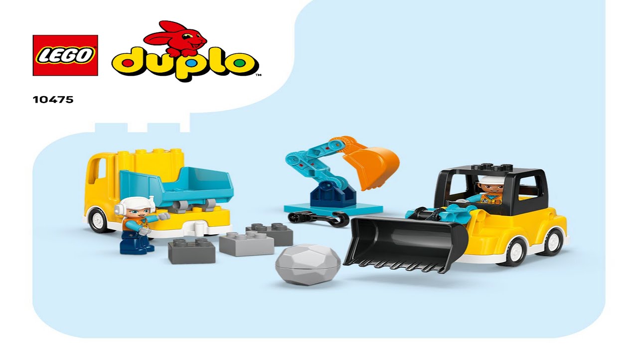 Duplo - 3 in 1 Construction Vehicles LEGO instructions