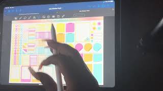July Monthly Plan with Me - iPad Plan with me Goodnotes5