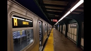 BMT Myrtle Avenue Line: OPTO R160 (M) Train @ Central Avenue