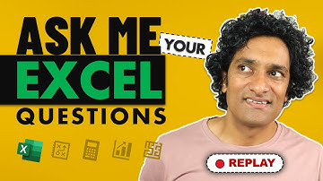 REPLAY - Your Excel Questions on CUBE functions, Accounting skills, Forecasting, SUBTOTAL & More