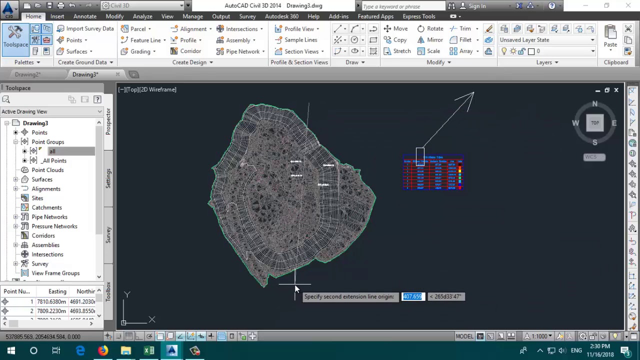 civil 3d (MAKE ASSEMPLY , CORRIDOR FOR CANAL AND MAKE THE DATUM SURFACE ...