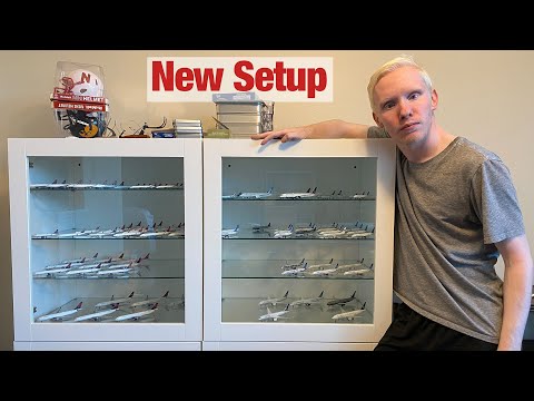 Setting Up My New Model Airplane Display - YouTube